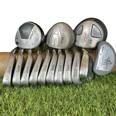 Titleist Lynx Wilson Zebra Stiff Flex Complete Mens Golf Club Set Right