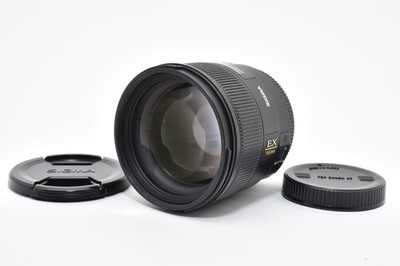 [Almost Unused w/Cap] SIGMA 85mm F/1.4 EX DG HSM Lens Canon EF Mount From JAPAN