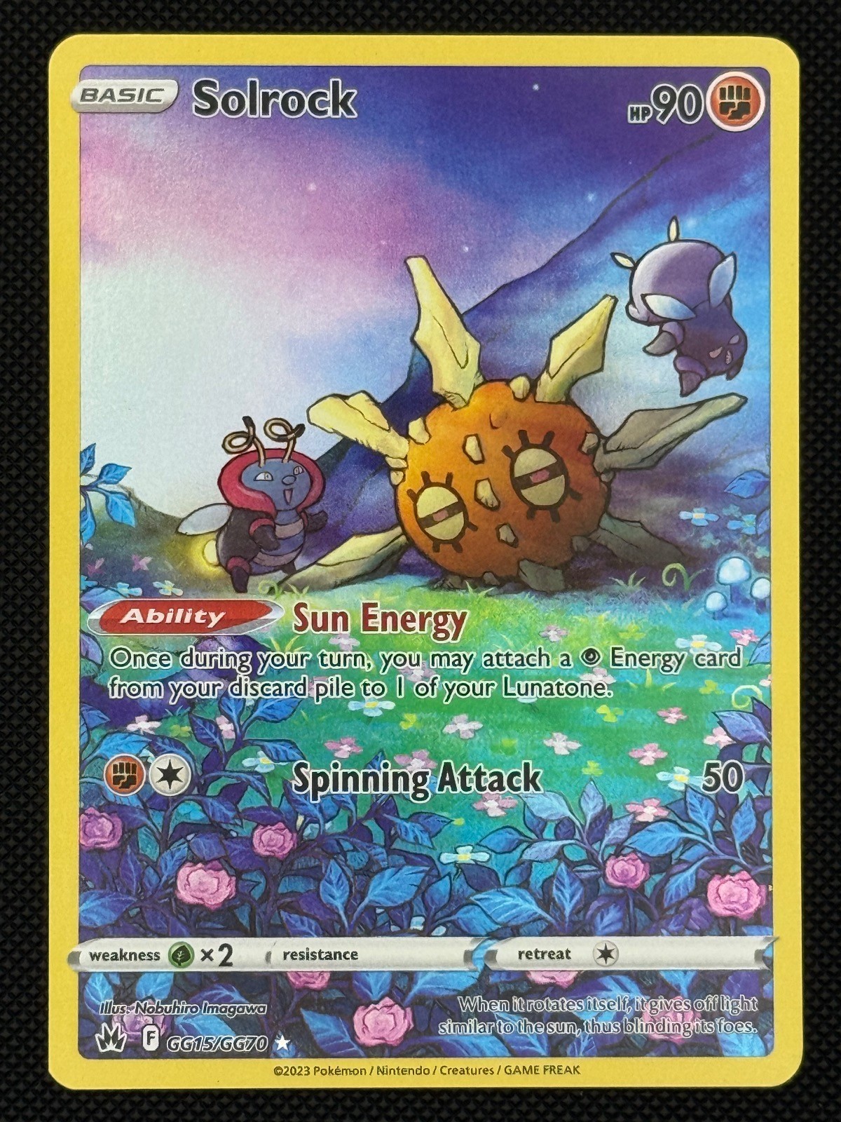 Solrock GG15/GG70 Holo Crown Zenith Galarian Gallery Pokemon NM