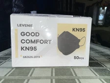 LEVENIS KN95 Face Masks 50 Pack, Breathable Comfortable and Disposable KN95 M...