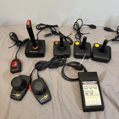 Lot Of 7 Atari 2600 CX-30 Paddle Joystick Controllers Vintage Used Untested