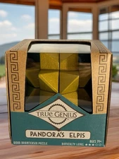 True Genius Pandora's Elpis Wood Brainteaser Puzzle Project Genius