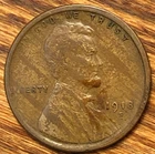 1918-S Lincoln Wheat Cent Woody Improper Alloy Mix Error Unique Eye Appeal