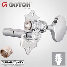 NEW Gotoh SEP780-06M Open-Gear Slot Head Keys Butterbean Buttons 3X3 - CHROME