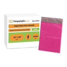 2 Mil Poly Mailers Pink Envelopes Shipping Packing Bags 40000 Pcs 10" x 13"