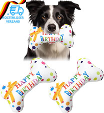 2 St&uuml;ck Hund Geburtstag Knorpel Spielzeug,Haustier Hund Kuchen Knorpel Spielzeug
