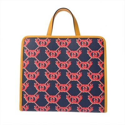 Gucci Handbag 605614 Handbag Leather / GG Supreme CanvasCanvas Red #WB3218
