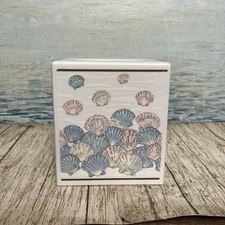 Tissue Box Cover Plastic Vintage Seashell Des...