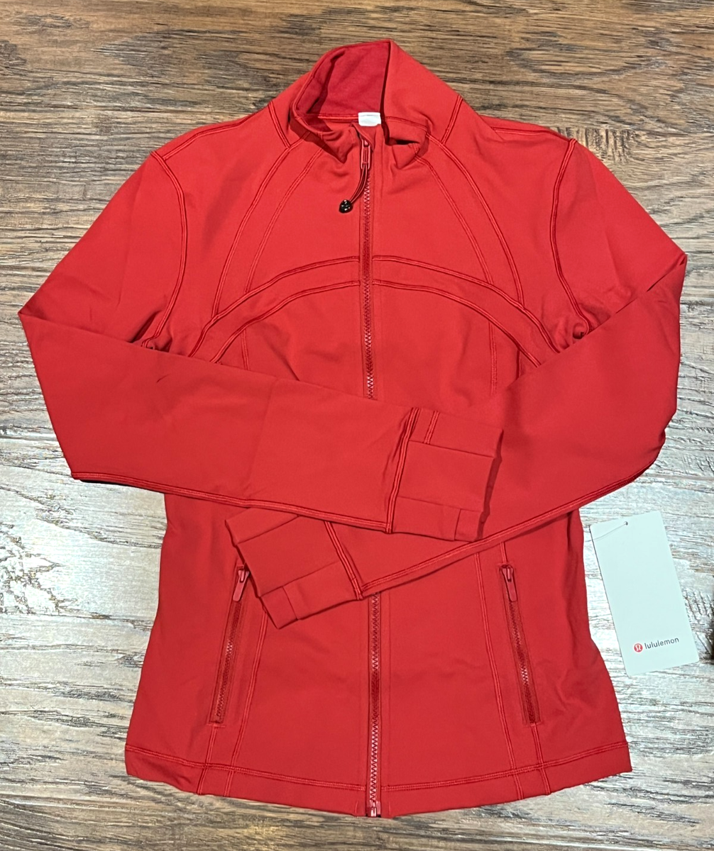 NEW Women Lululemon Define Jacket Luon Chalk Red Size 8 | eBay