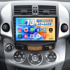 4 64G For Toyota RAV4 2007-2012 Carplay Android Auto Car GPS Radio Stereo JBL FM