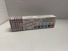 Basketry Reed Dye Lot 6 Napier Sampler 73322 Fiber Blue Green Red .5 oz Crafts