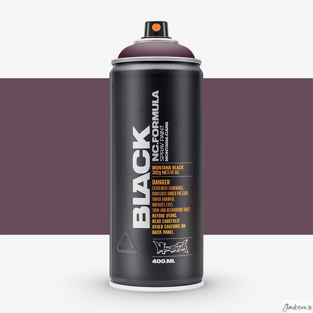 Montana Black Spray Paint Lacquer 400ml Cherry Matt Art Graffiti Painting