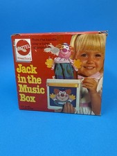 Mattel Jack in the Muisc Box Clown 1987 Music Pop Goes Weasel Works Vintage BOX
