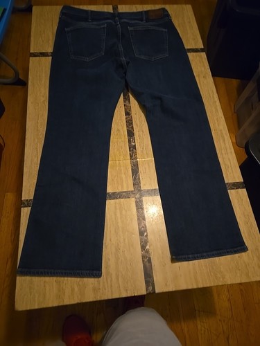 Stivali Kilby Vintage Abercrombie E Fitch 36x32 Elasticizzati Blu Scuro Jeans - Foto 8 di 13