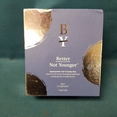 New Sealed Better Not Younger 20z Super Power Hair & Scalp Serum Comb
