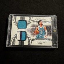 LaMELO BALL 2024-25 PANINI FLAWLESS DUAL GAME USED PATCH /25