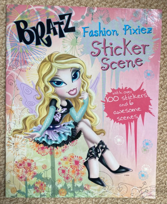 Bratz 2007 Fashion Pixiez Sticker Scene Book Brand New Never Used