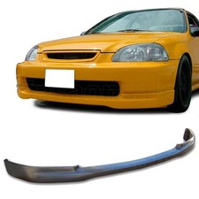 Front Bumper Lip Splitter For 96-98 Honda Civic 2dr 3dr 4dr Black Pu Japan Typer Front Bumper Lip Splitter For 96-98 Honda Civic 2dr 3dr 4dr Black Pu Japan Typer