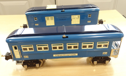 Lionel 4-Car O Gauge 2600 Series Set Two-Tone Blue 11-6004A / FedEx FS - Picture 12 of 20