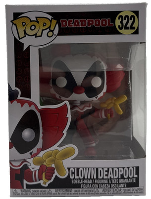 FUNKO POP! Marvel CLOWN DEADPOOL 322 Figur NEU Vinyl Bobble-Head