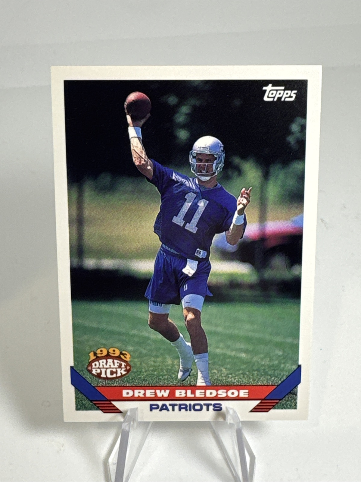 1993 Topps Drew Bledsoe Rookie New England Patriots #130
