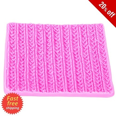 Lace Mat Silicone Mold Fabric Knitting Texture Embossed Pad Cake Decorating Tool