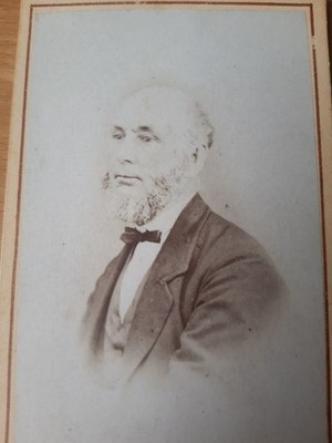 CDV Dapper Mann Bart von J Telling von Coity St Bridgend Wales viktorianisches Foto xx