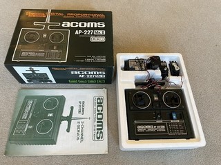 Vintage boxed Acoms AP 227 MkII Radio Control Transmitter Receiver and Servos