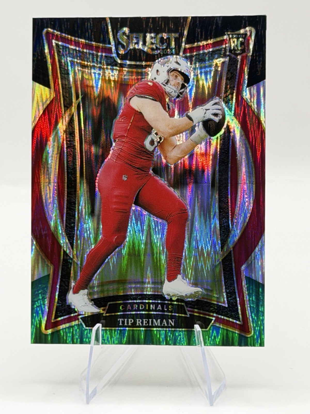 2024 Panini Select TIP REIMAN #50 RC Concourse Black Green Shock PRIZM CARDINALS