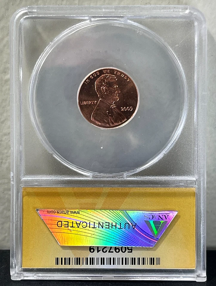 2009 Lincoln Cent Coin Doubled Die ERROR ANACS MS66 WDDR-043 "7 Fingers" - Image 3 of 4