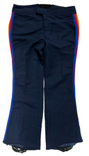 Obermeyer Ski Pants- Mens 34RL Vintage RainbowRacer Stripe Japan Retro