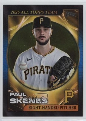 2026 Series 1 2025 All Topps Team Blue Foil 121/150 Paul Skenes #ATT-10 v1x