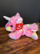 New Aurora Bright Fancies Jellyroll Unicorn 7" 16700 Stuffed Animal Plush Toy