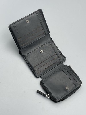 Baellerry Men Women Wallet Trifold Soft Leather 4 Card Holder Money Pockets