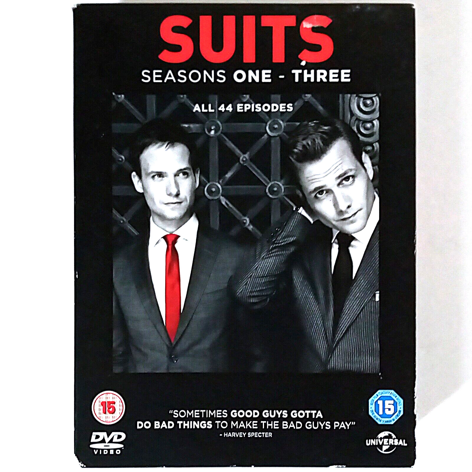 Suits - Seasons 1-3 (12 x DVD Box Set, 2014 Universal) 44 Ep - Meghan Markle