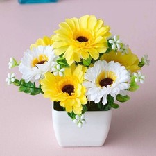 Artificial Bouquet Silk Flowers Realistic Blooms Silk And Plastic Material
