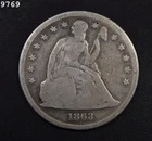 1863 Liberty Seated Dollar