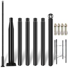 Street Light Pole 20ft Tall - Outdoor Solar Split Street Lamp Post Light Pole...