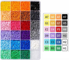 Fuse Beads Kit 14500pcs 28 Colors 2.6mm Melting Beads DIY Pixel Art Crafts Gifts