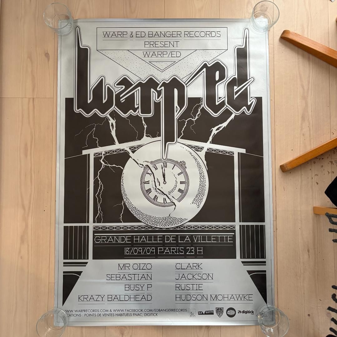 Rare Large Poster WARP ED BANGER BUSY P Very Good