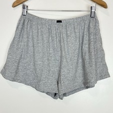 Lunya Organic Pima Cotton Sleep In Bed Shorts Gray Size M Luxury Loungewear Cozy