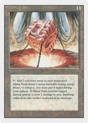 Mana Vault X (1) MTG Revised Excellent/Near Mint (RG) 4RCards