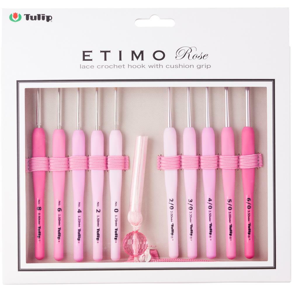 Tulip Etimo Rose Soft Grip Crochet Hooks - Lace Set of 10 | eBay