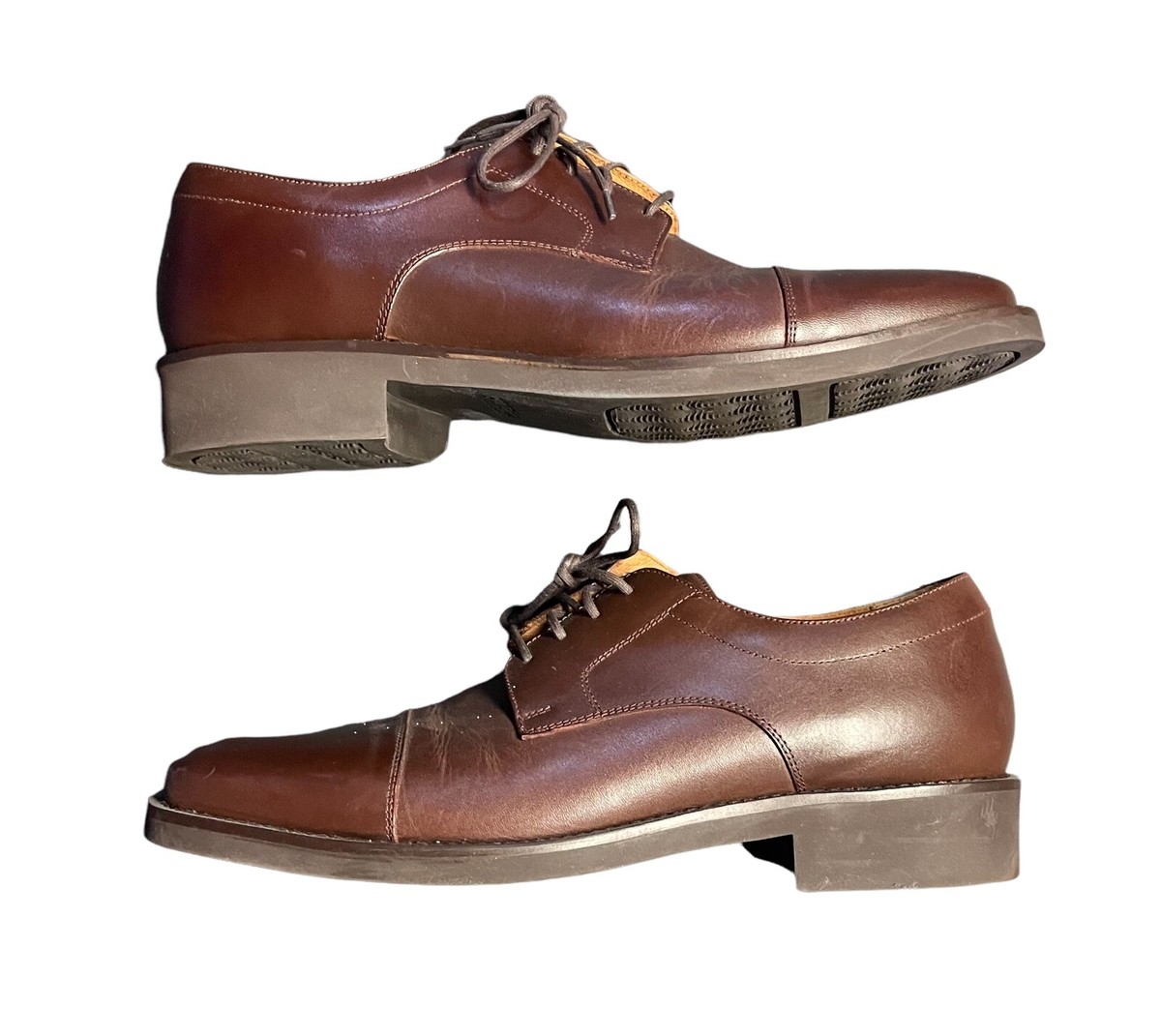 G.H. Bass & Co. Brown Leather Derby Shoes G. H. Bass & Co Gordon Leather Mahogany | Mercari main image 4