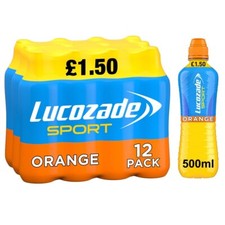 Image of Lucozade Sport Isotonic Orange Energy Drink Pack of 12x500ml