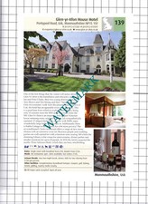 Glen-yr-Afon Hotel Usk / Slebech Park Haverfordwest Advert - 2011 Cutting