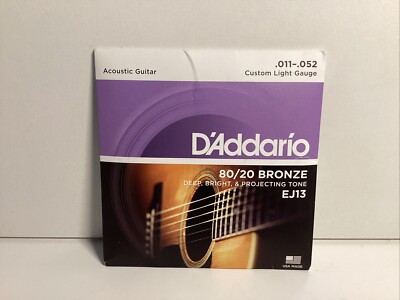 Saiten Westerngitarre D'Addario EJ13 .011-052 Gitarren Gitarrensaiten (S158)