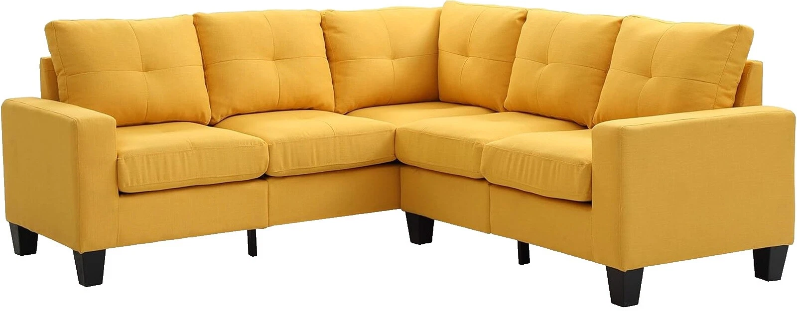 Wood & Fabric Living Room Ottomans, Footstools & Poufs