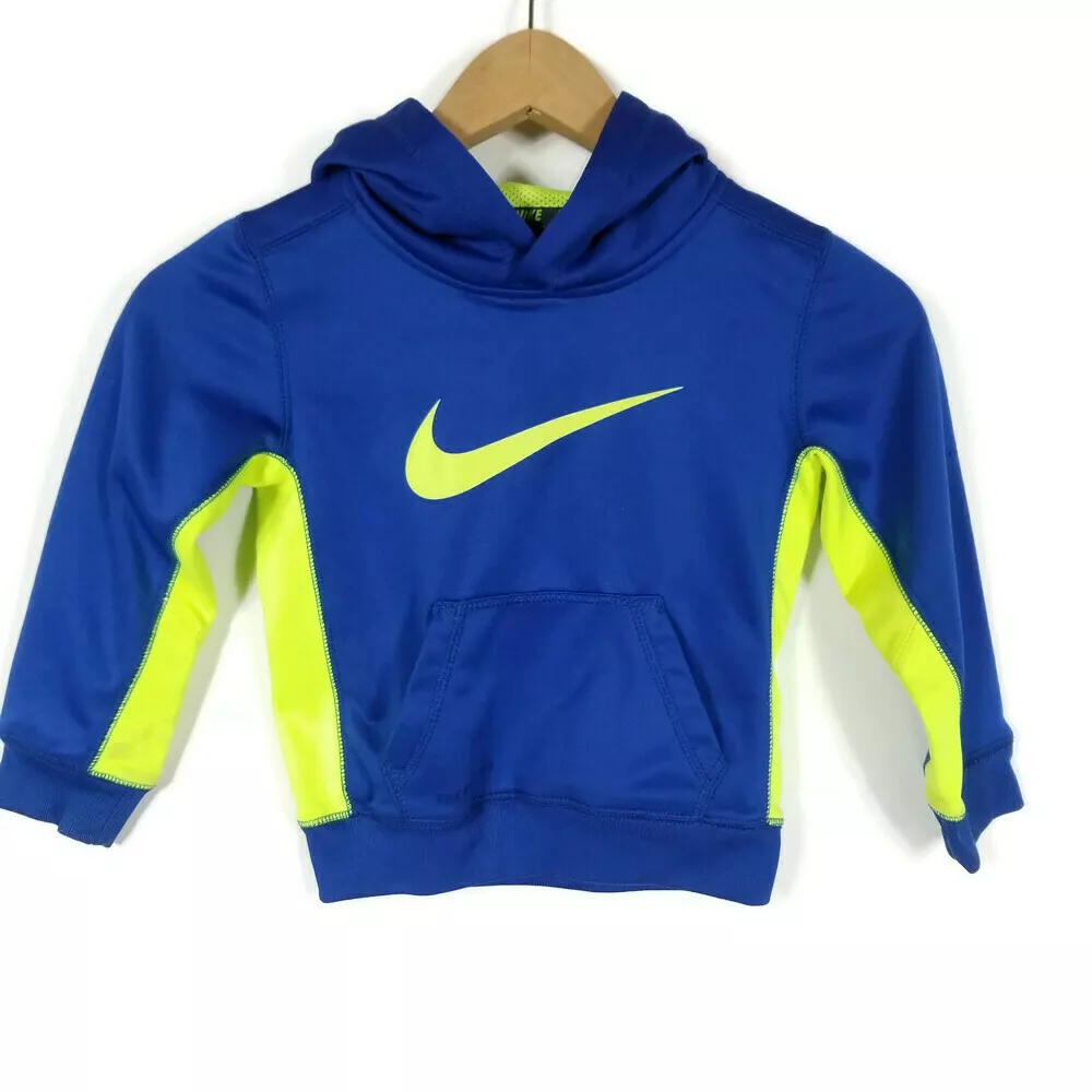 Nike blue and yellow hoodie hotsell
