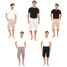 Mens Cargo Shorts Casual Multi Pocket Short Twill Cotton Classic Pants